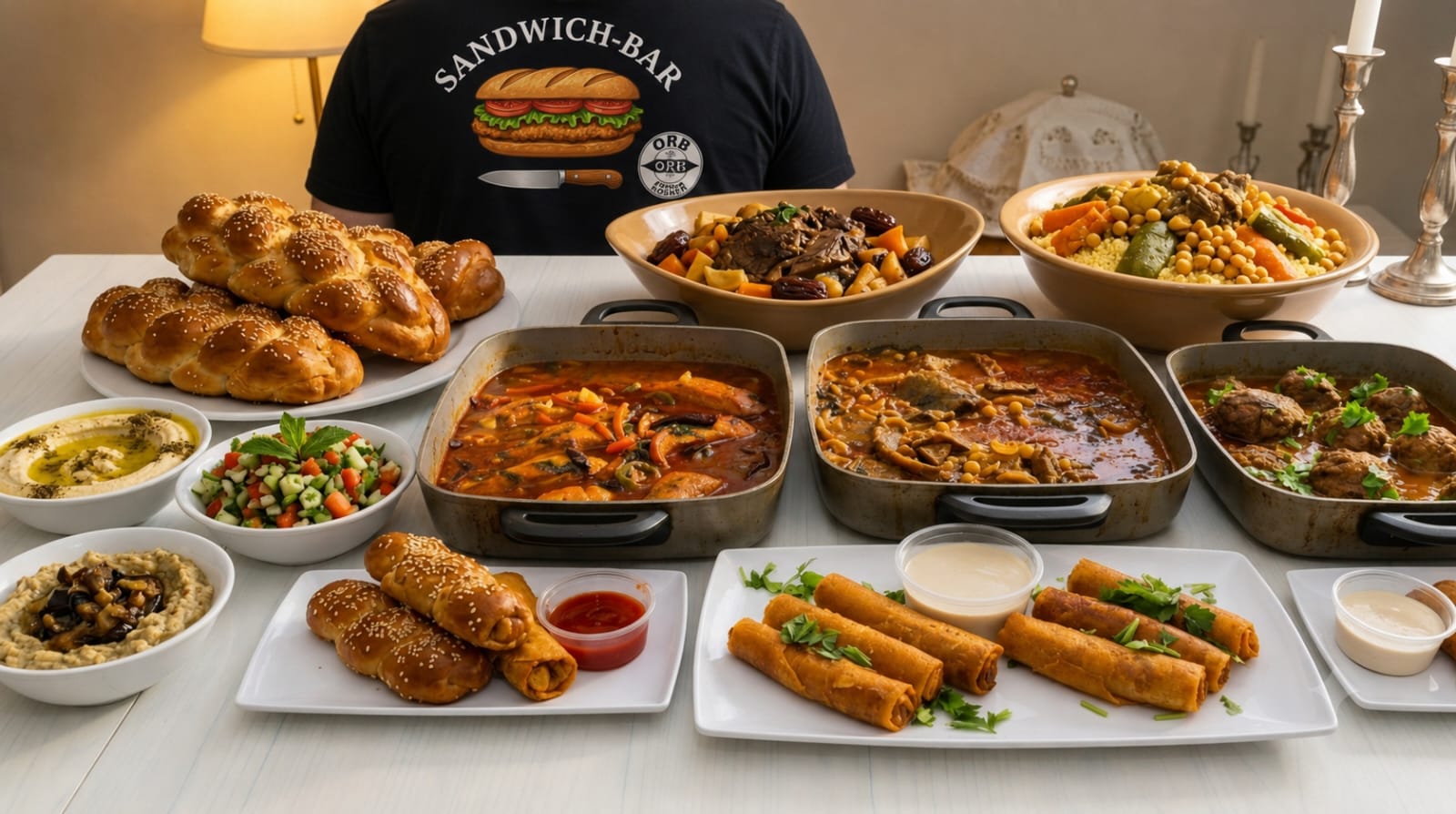 Friday Shabbat spread
