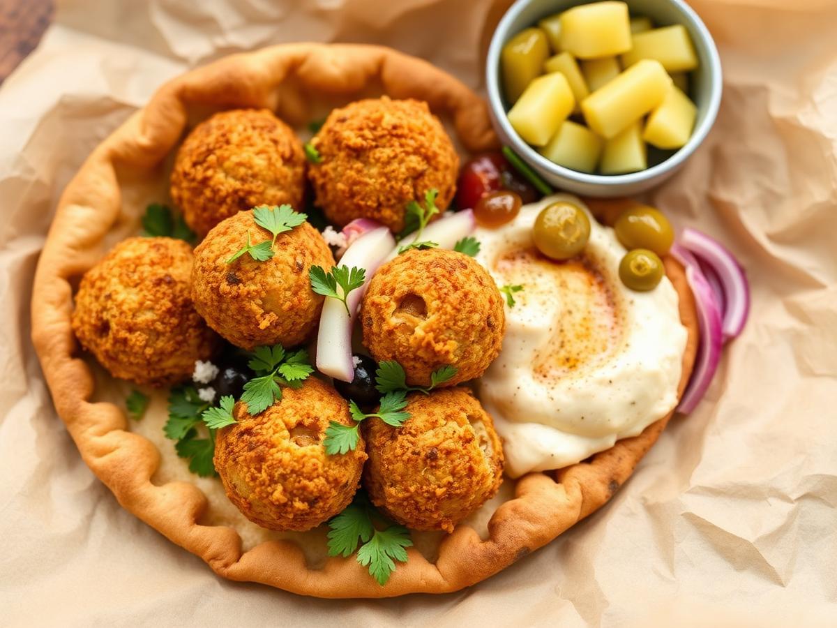 Falafel with hummus
